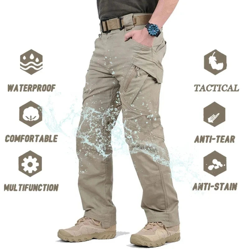 Men's Waterproof Tactical Cargo Pants