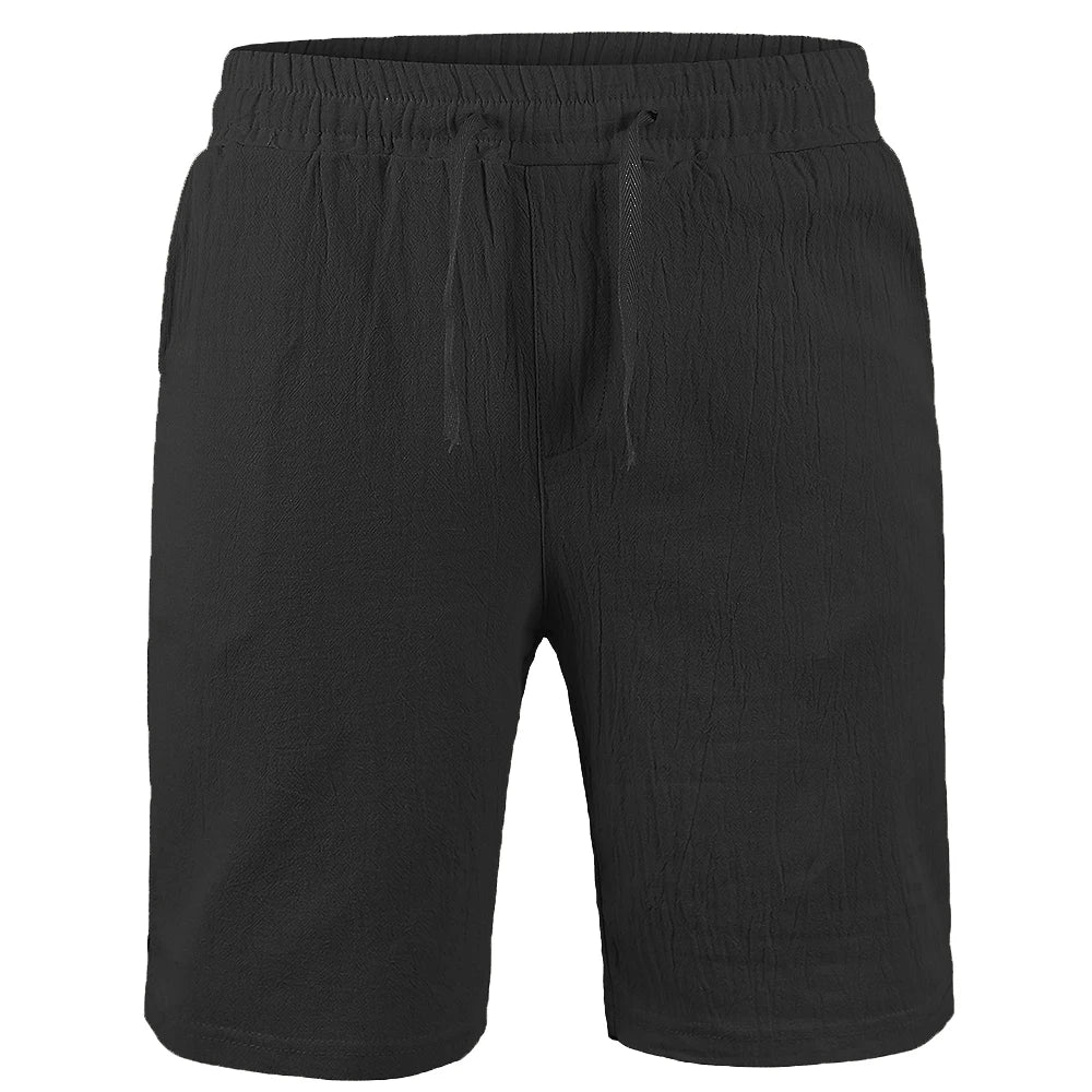 Men's Cotton Linen Drawstring Shorts