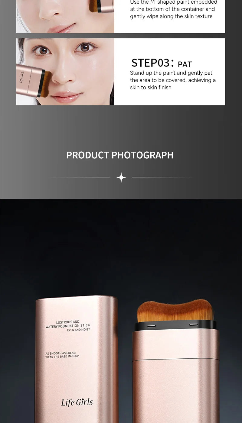 Rotating Double-Head Foundation Brush