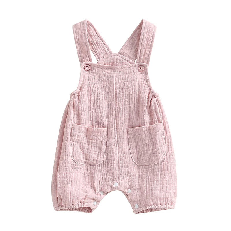 Newborn Baby Suspender Romper