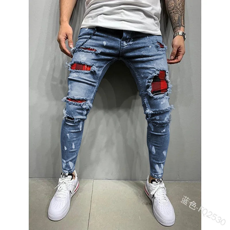 Men's Ripped Skinny Jeans