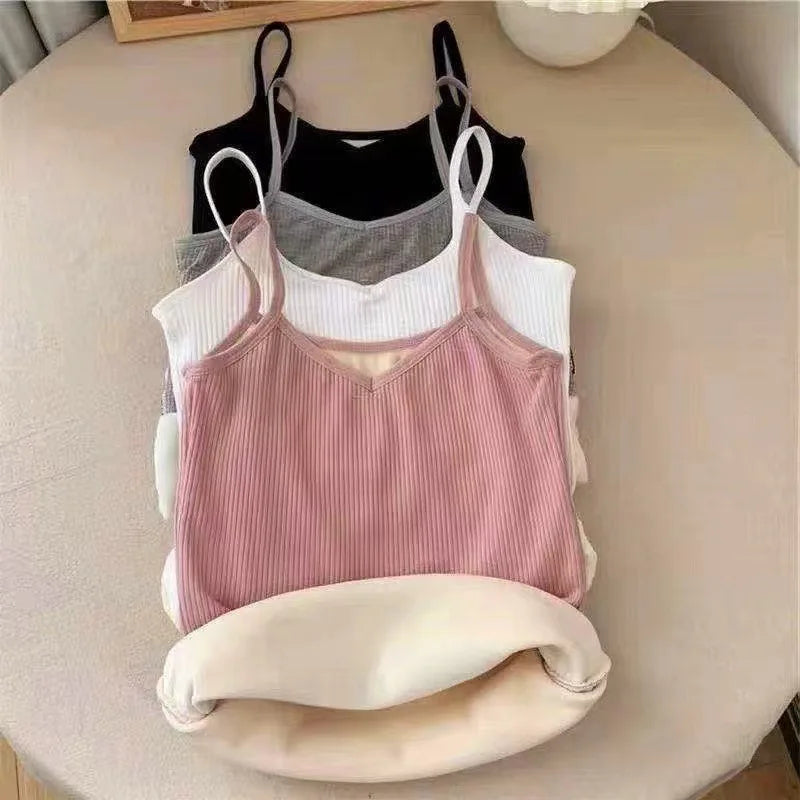 Women's Thermal Velvet Sleeveless Top