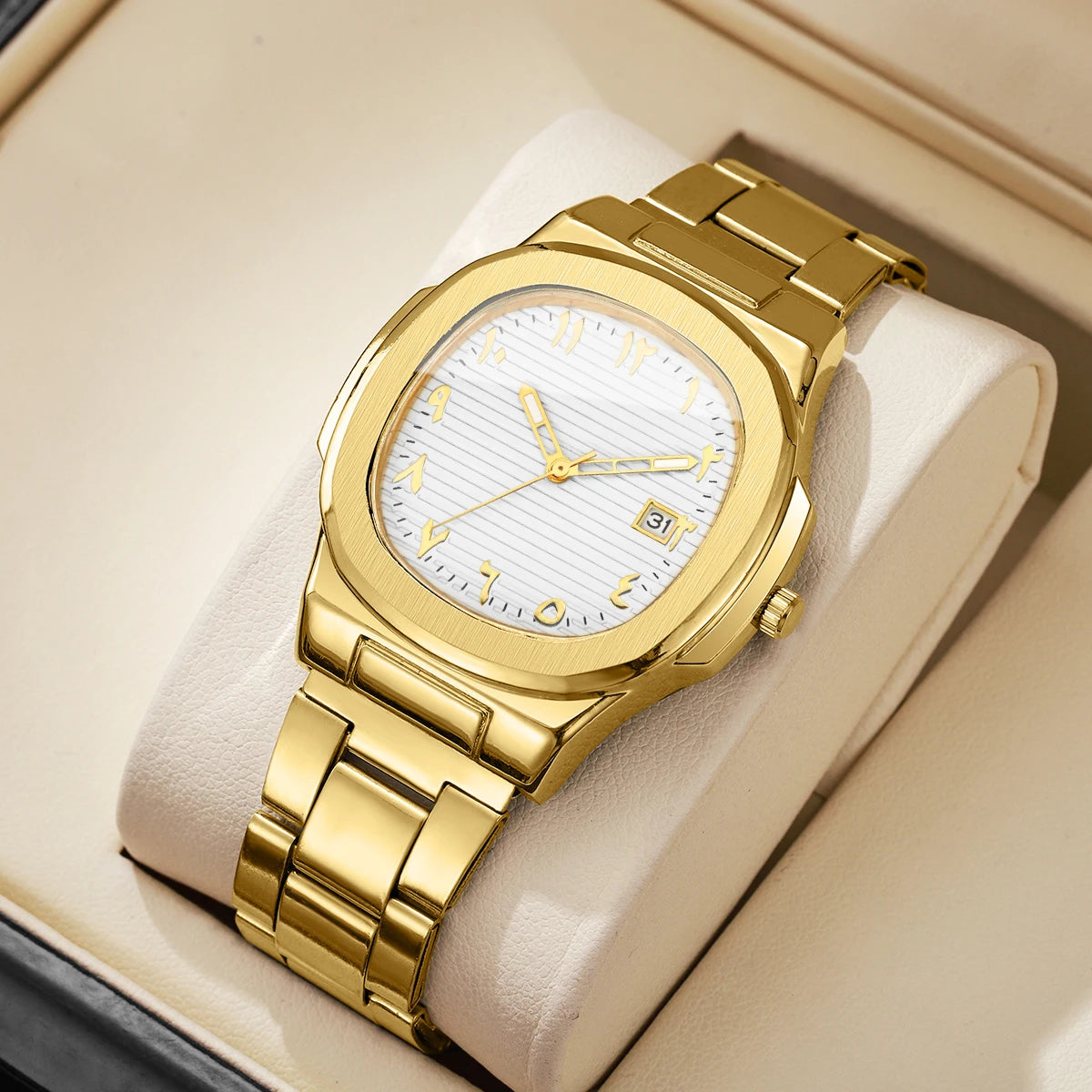 Men's Luxury Square Dial Quartz Watch