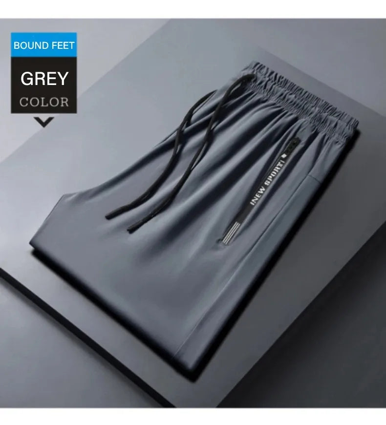 Men's Ice Silk Wide Leg Pants