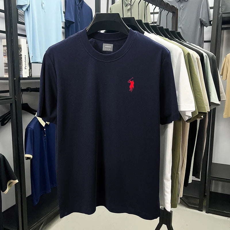 Men's Premium Embroidered Cotton T-Shirt