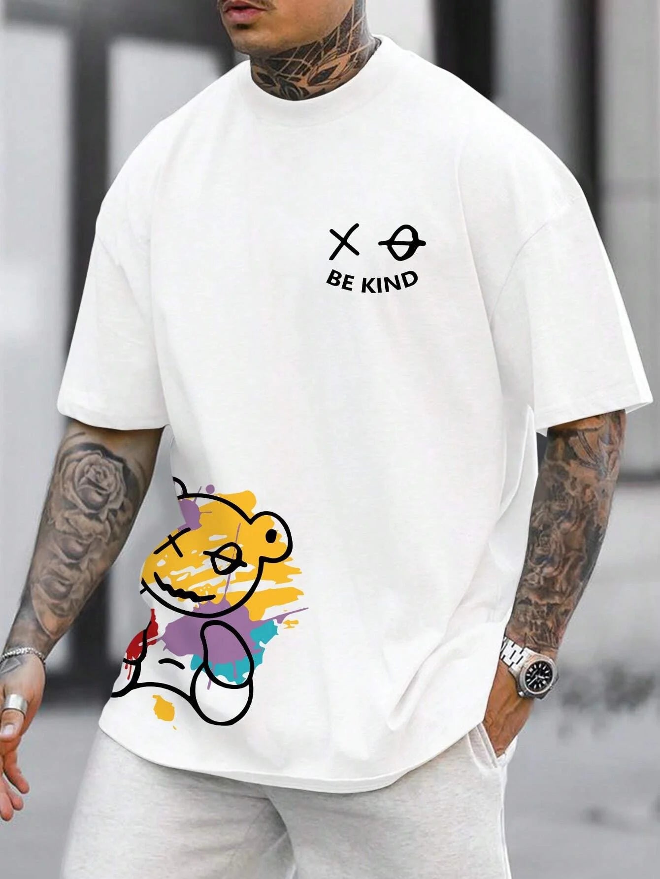 Men's BE KIND Graphic Cotton Tee