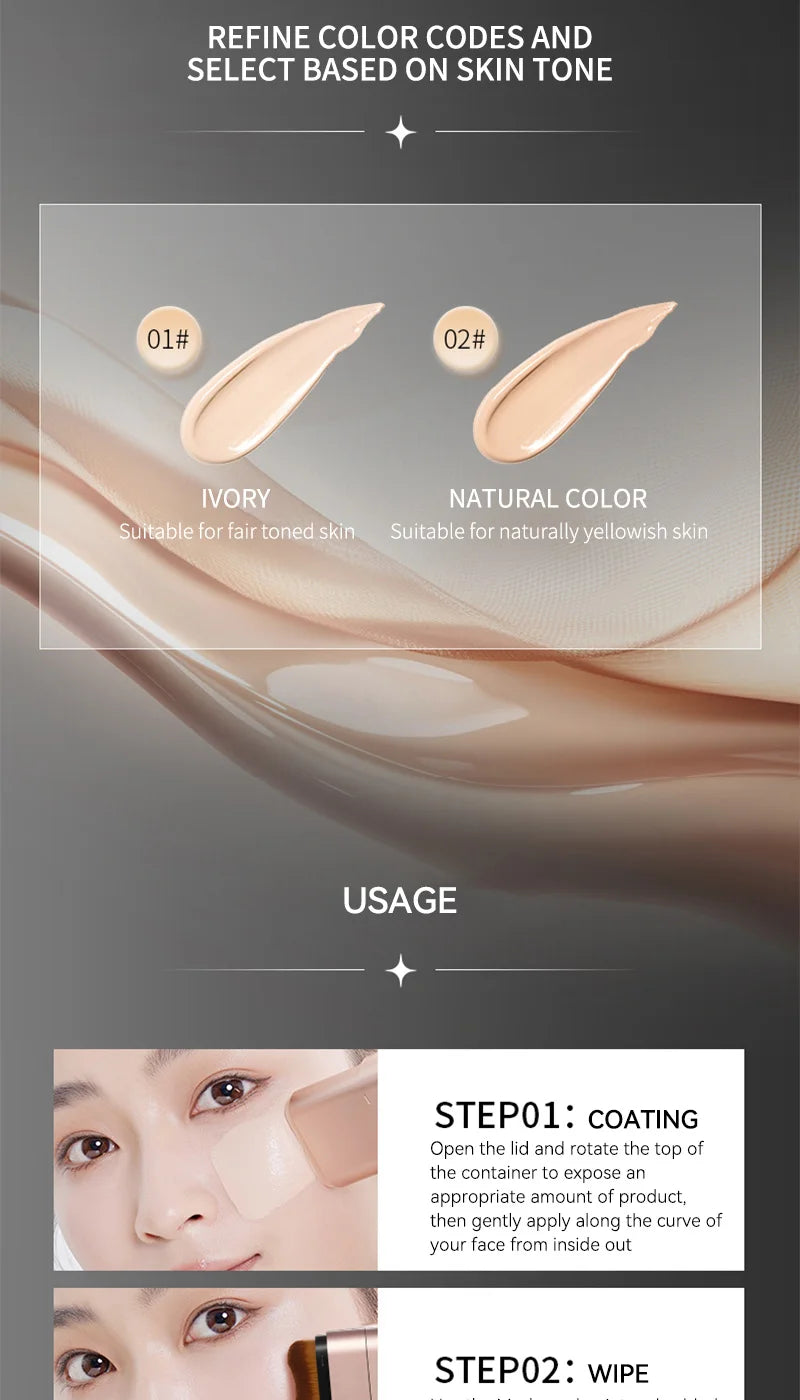 Rotating Double-Head Foundation Brush