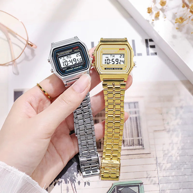 Women's Rose Gold Digital Watch
