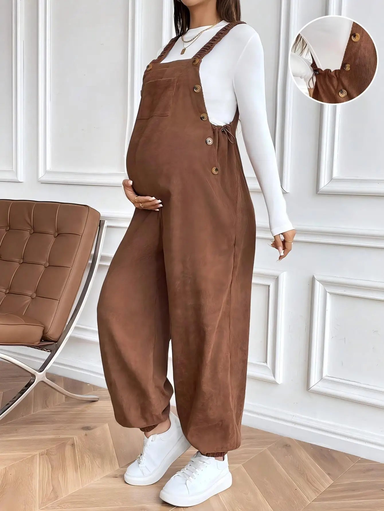 Maternity Corduroy Overalls
