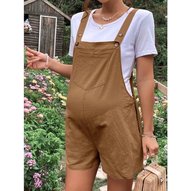 Maternity Cotton Jumpsuit