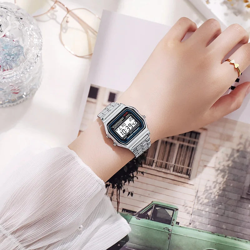 Women's Rose Gold Digital Watch