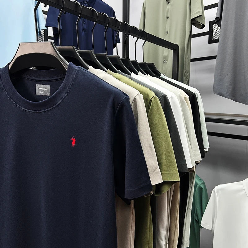 Men's Premium Embroidered Cotton T-Shirt