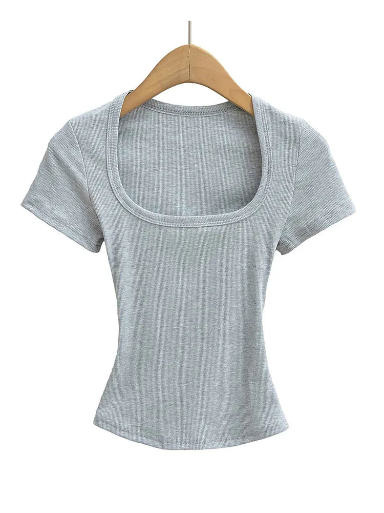 Women's Square Neck Crop Top