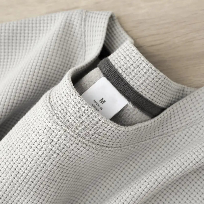 Men's Breathable Waffle Crew Neck Tee