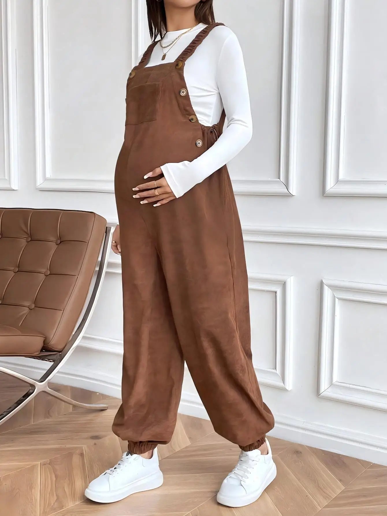 Maternity Corduroy Overalls