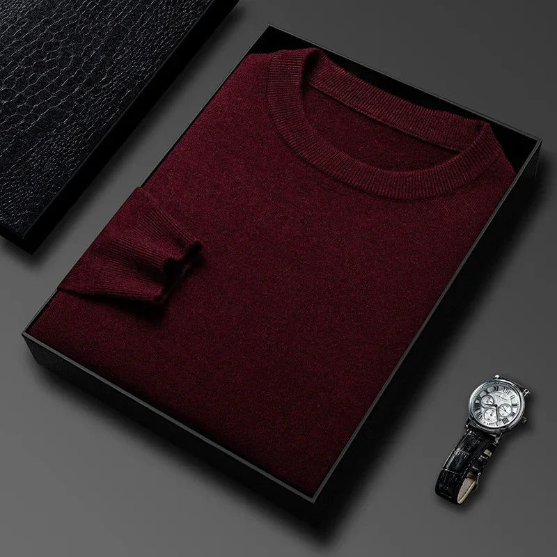 Men's Diamond Pattern Knit Sweater