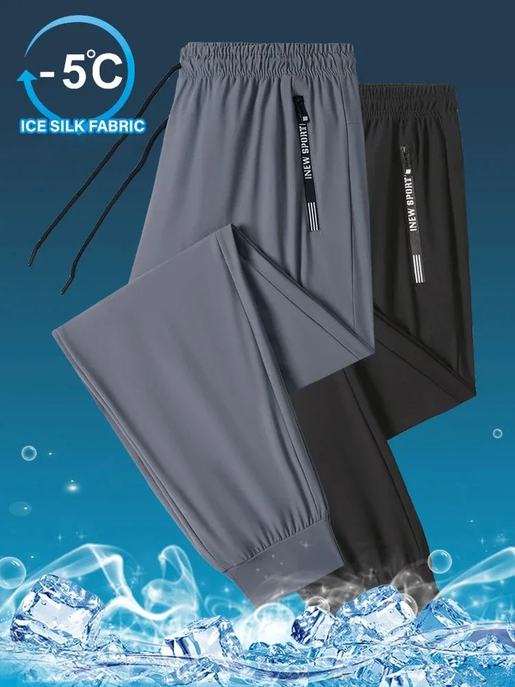 Men's Ice Silk Wide Leg Pants