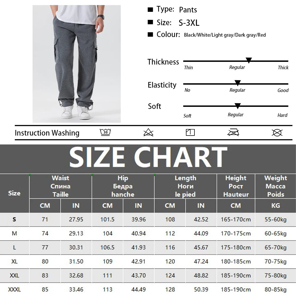 Men's Multi-Pocket Jogger Sweatpants