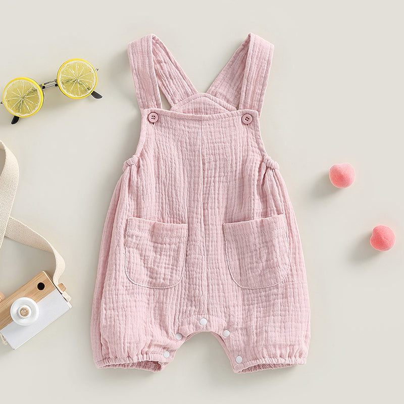 Newborn Baby Suspender Romper
