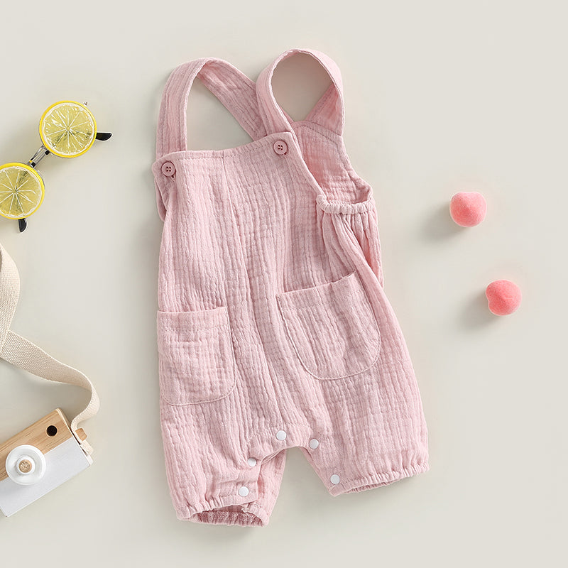 Newborn Baby Suspender Romper