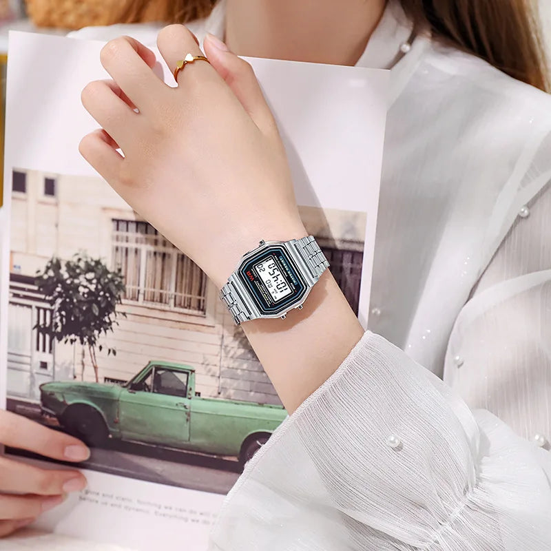 Women's Rose Gold Digital Watch