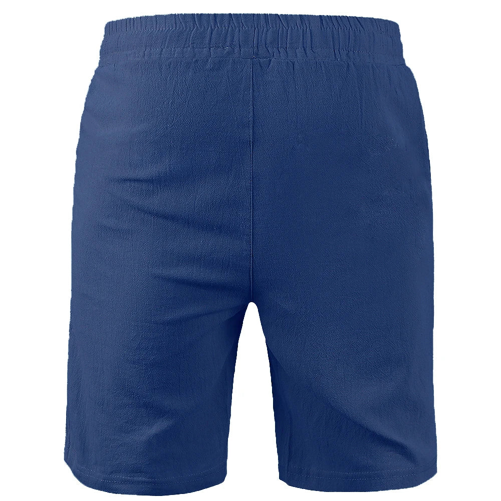 Men's Cotton Linen Drawstring Shorts