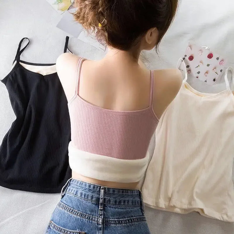 Women's Thermal Velvet Sleeveless Top