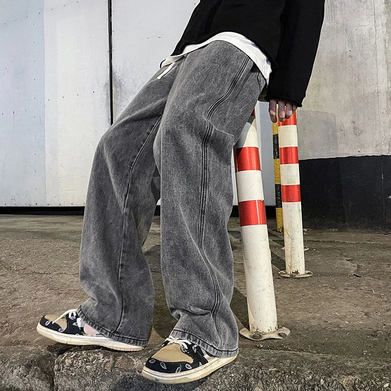 Men's Loose Straight Leg Jeans