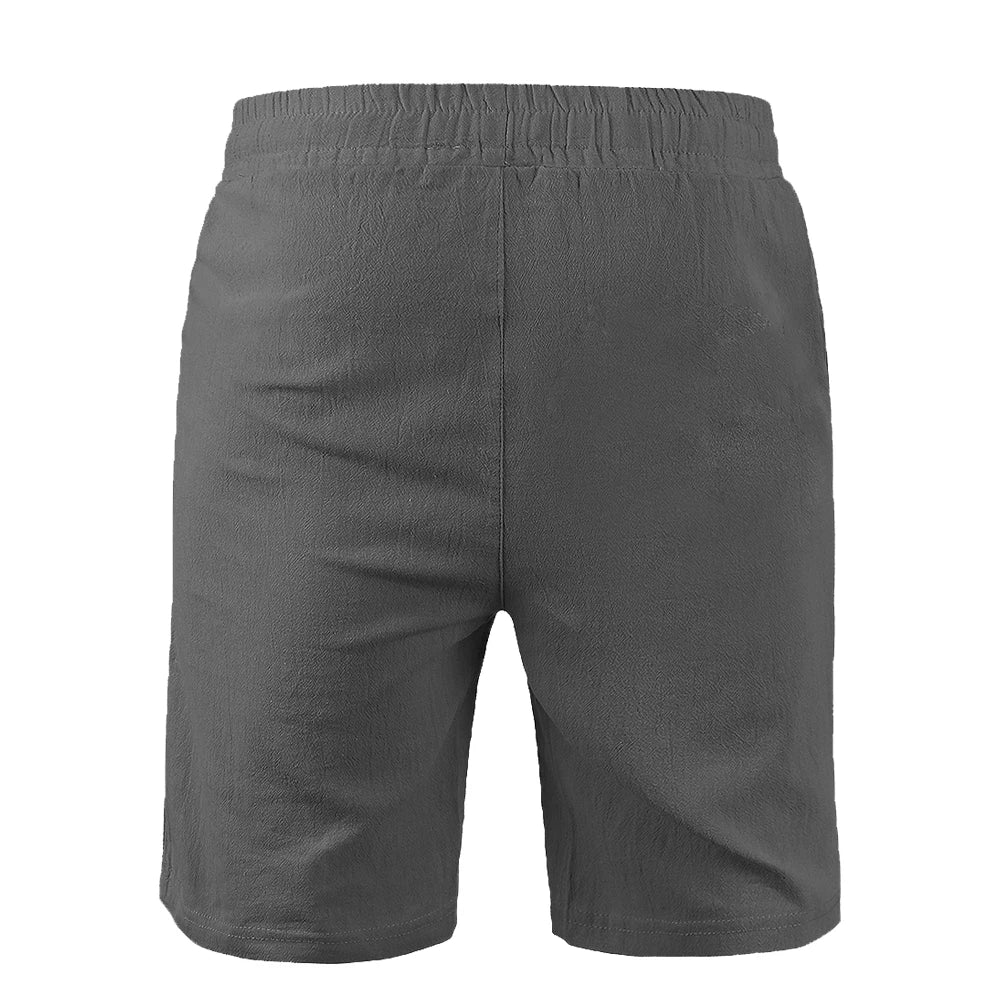 Men's Cotton Linen Drawstring Shorts