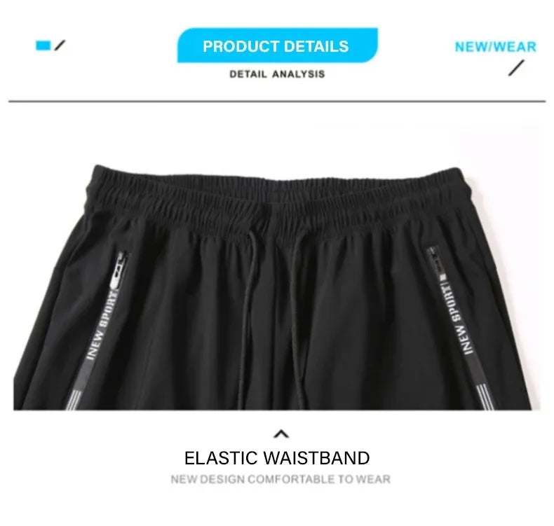 Men's Ice Silk Wide Leg Pants