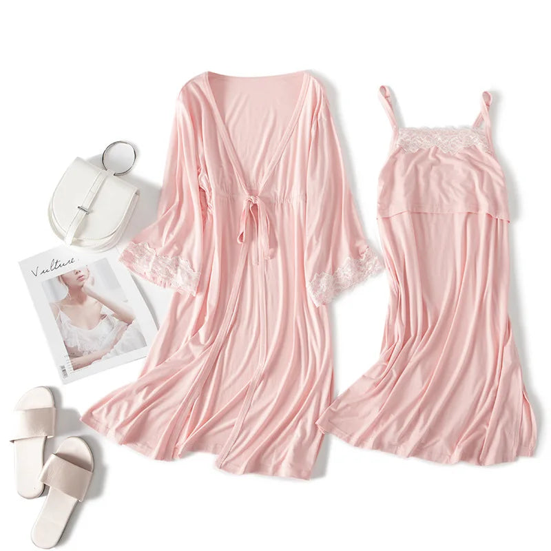 Maternity Hospital Robe & Nursing Nightgown