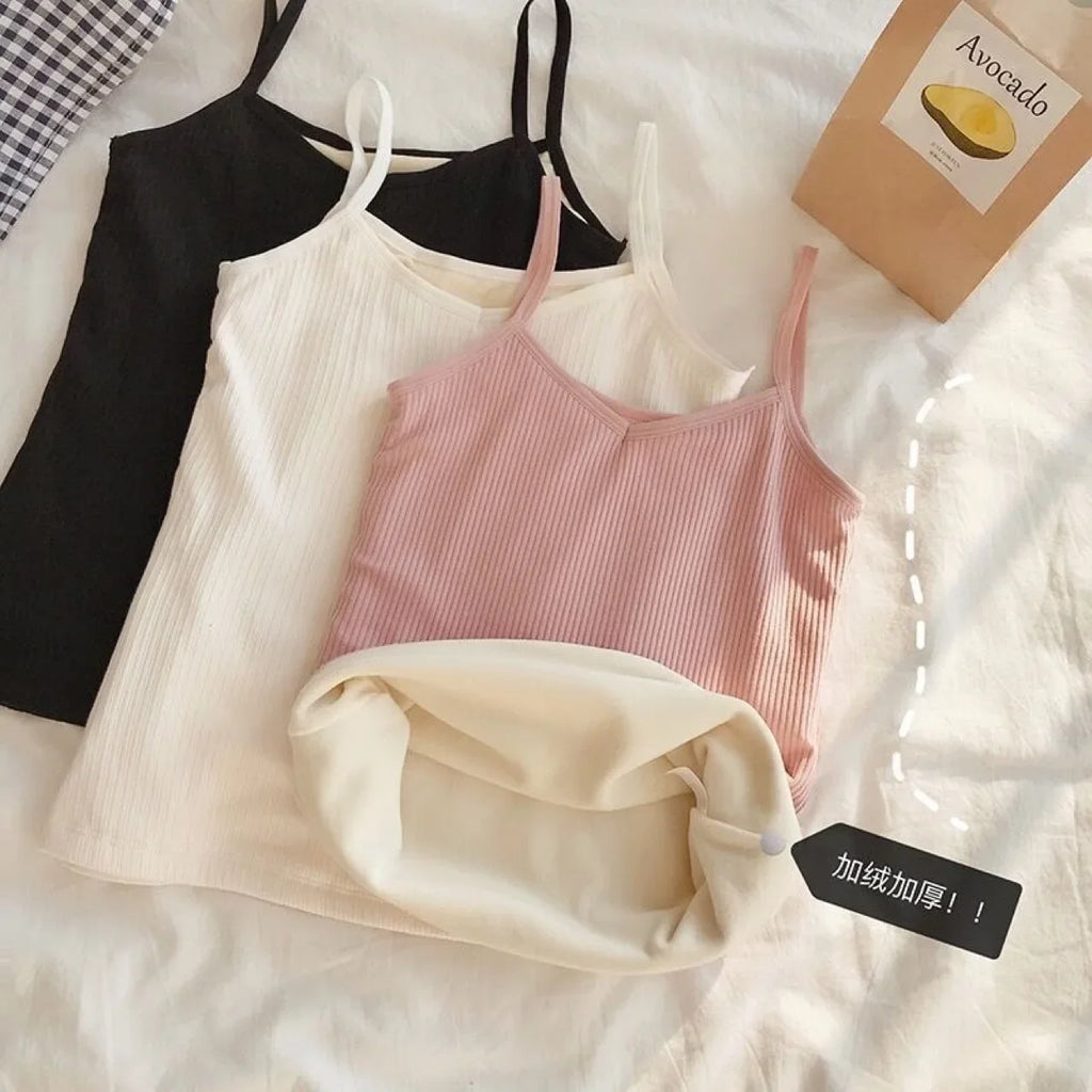 Women's Thermal Velvet Sleeveless Top
