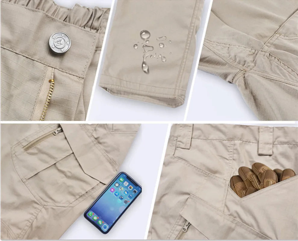 Men's Waterproof Tactical Cargo Pants