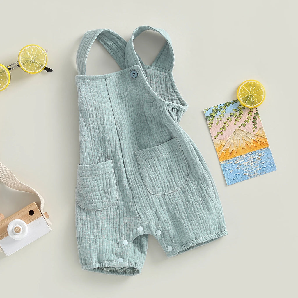 Newborn Baby Suspender Romper