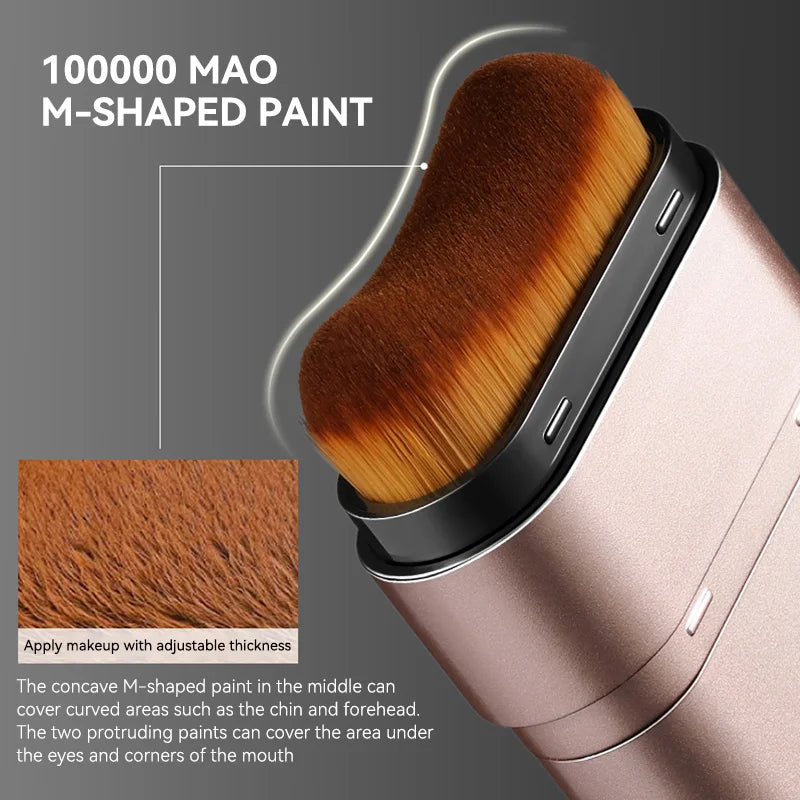 Rotating Double-Head Foundation Brush