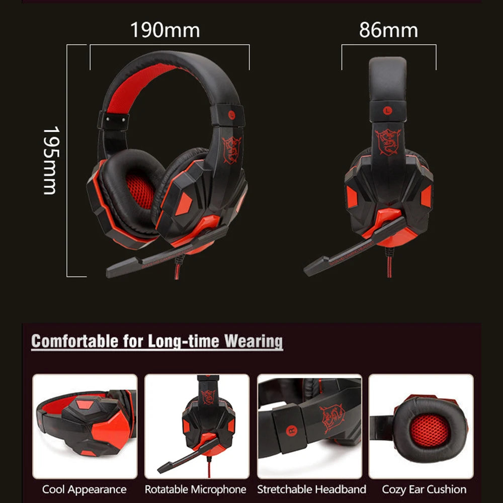 Multi-Platform Gaming Headset with Mic
