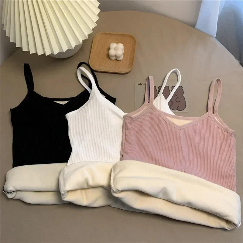 Women's Thermal Velvet Sleeveless Top
