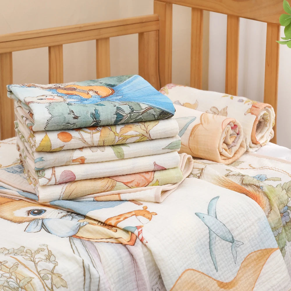 Soft Cotton Baby Bath Towel & Blanket