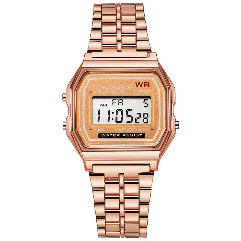 Women's Rose Gold Digital Watch