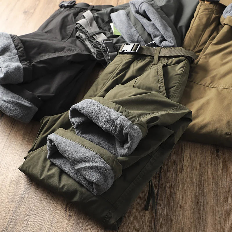 Men's Fleece-Lined Waterproof Work Pants