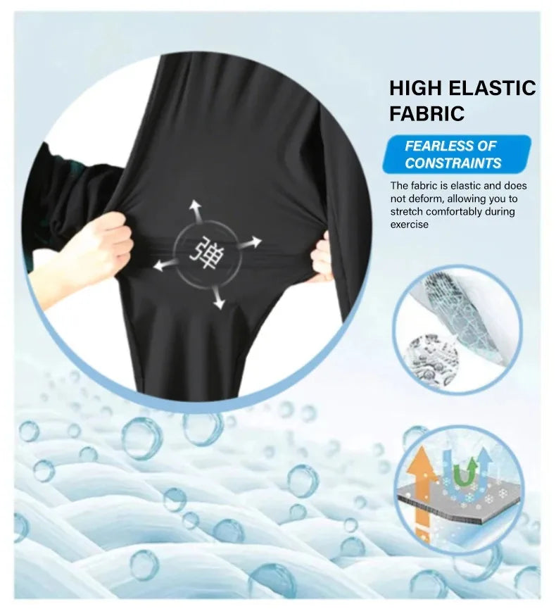 Men's Ice Silk Wide Leg Pants