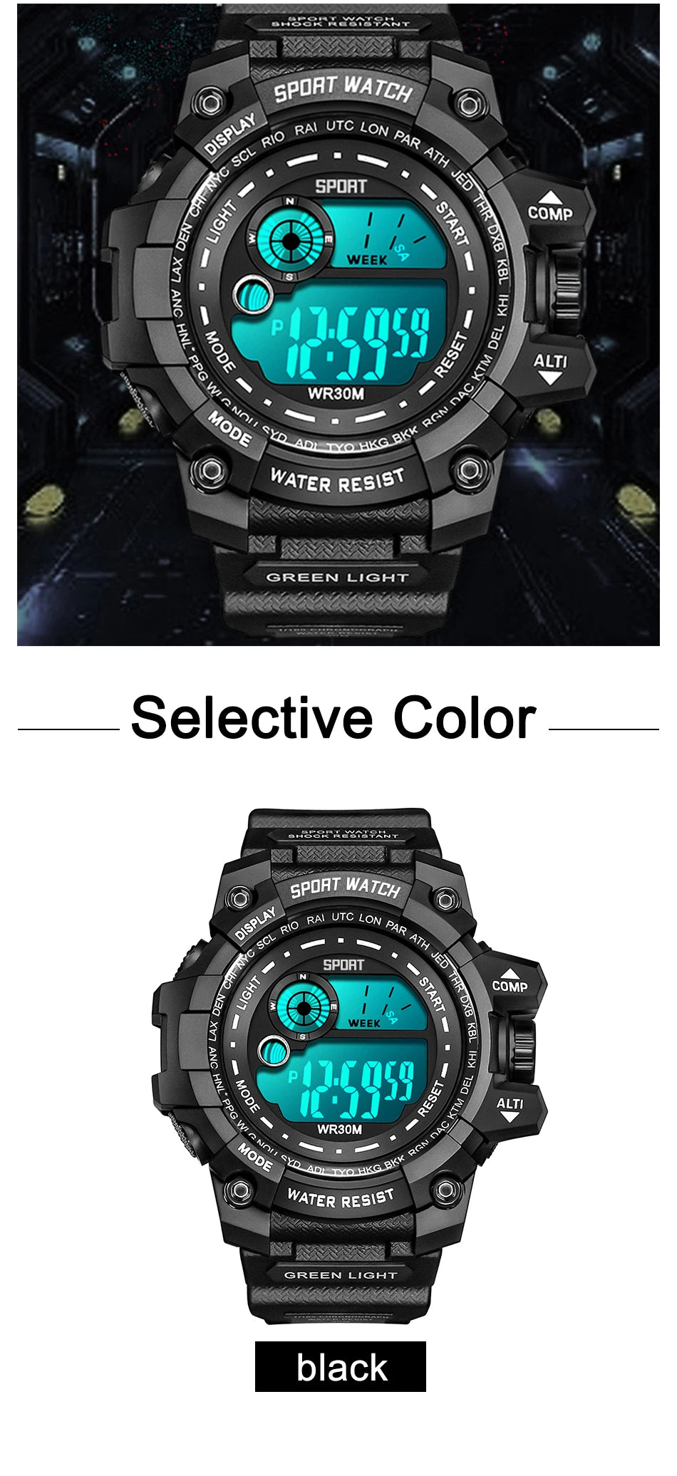 Men's LED Digital Sport Watch