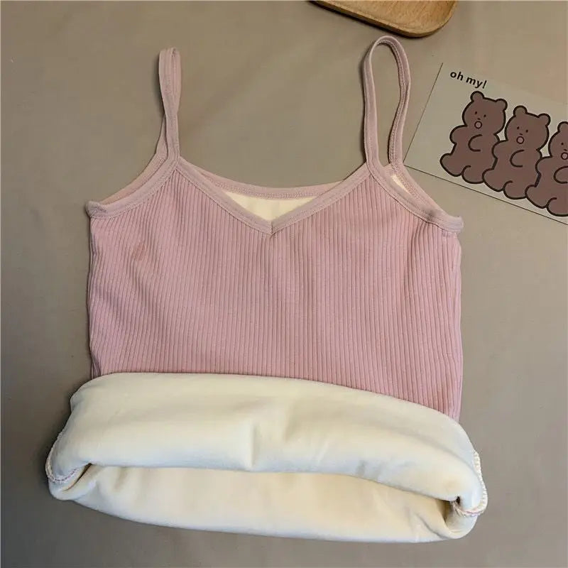 Women's Thermal Velvet Sleeveless Top
