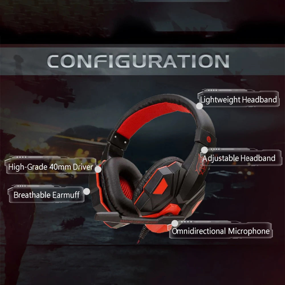 Multi-Platform Gaming Headset with Mic