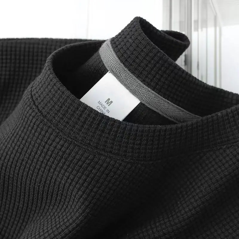 Men's Breathable Waffle Crew Neck Tee