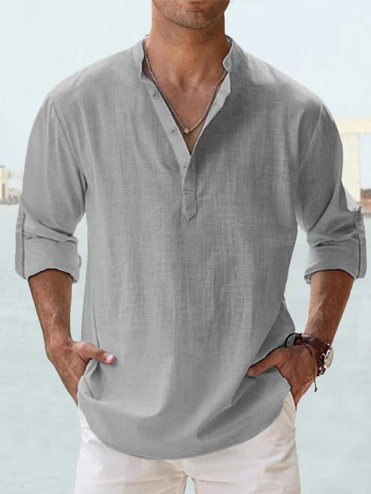 Men's Cotton Linen Casual Shirt