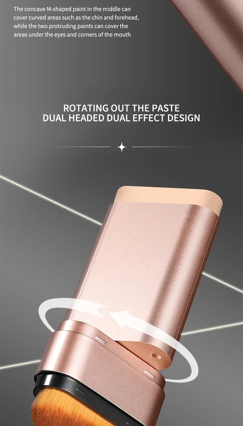 Rotating Double-Head Foundation Brush