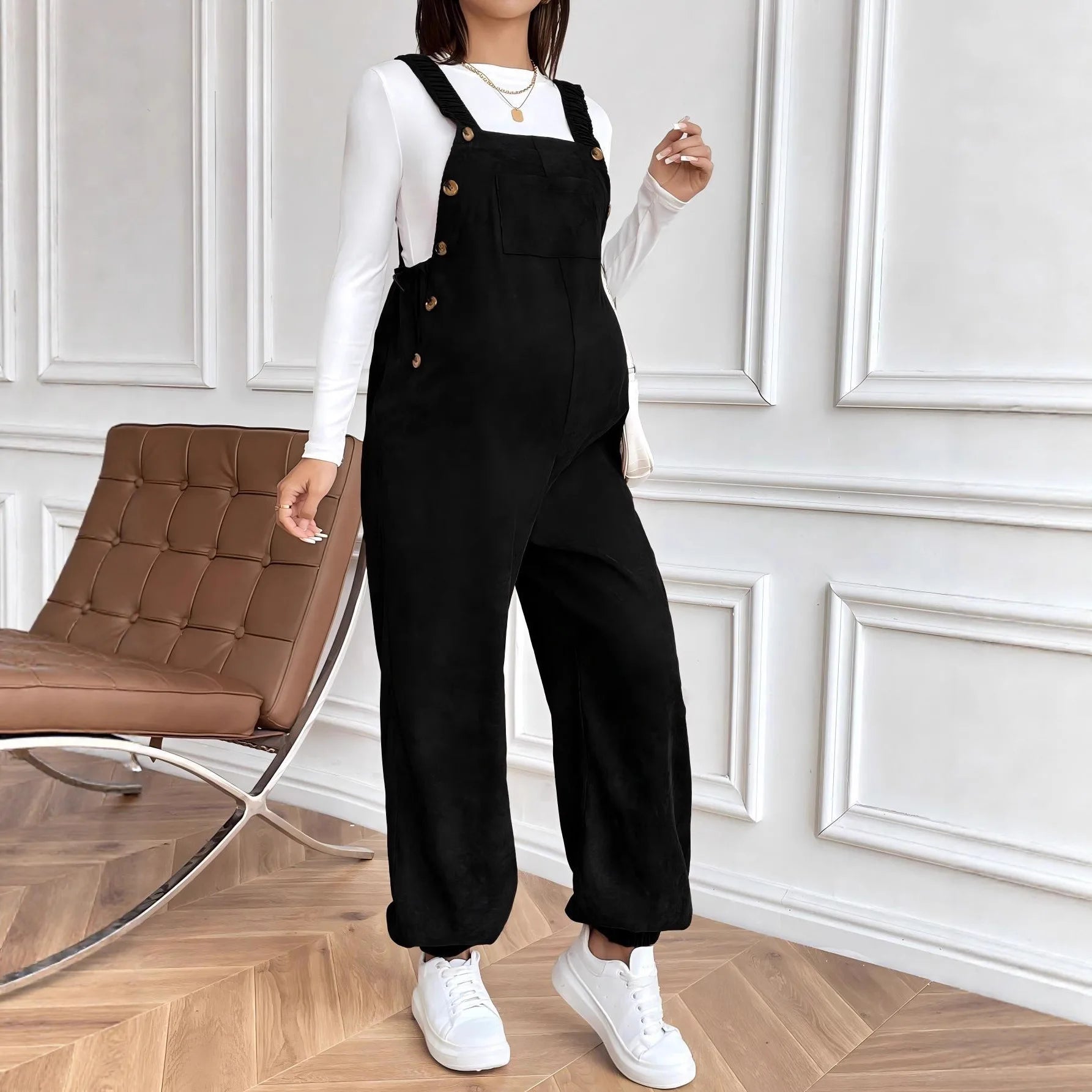 Maternity Corduroy Overalls