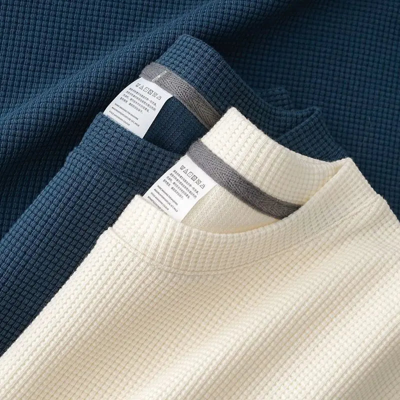 Men's Breathable Waffle Crew Neck Tee