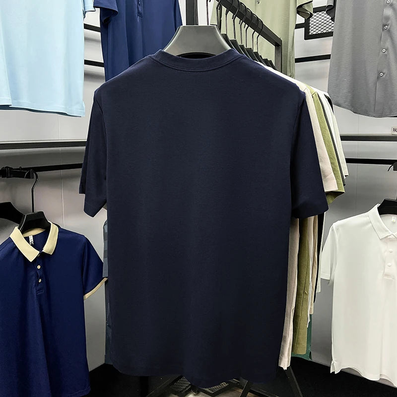Men's Premium Embroidered Cotton T-Shirt